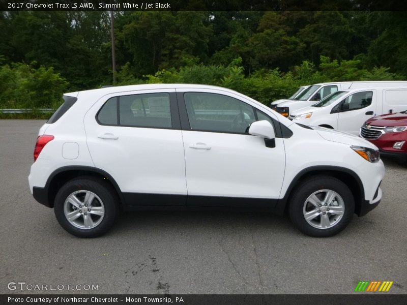 Summit White / Jet Black 2017 Chevrolet Trax LS AWD