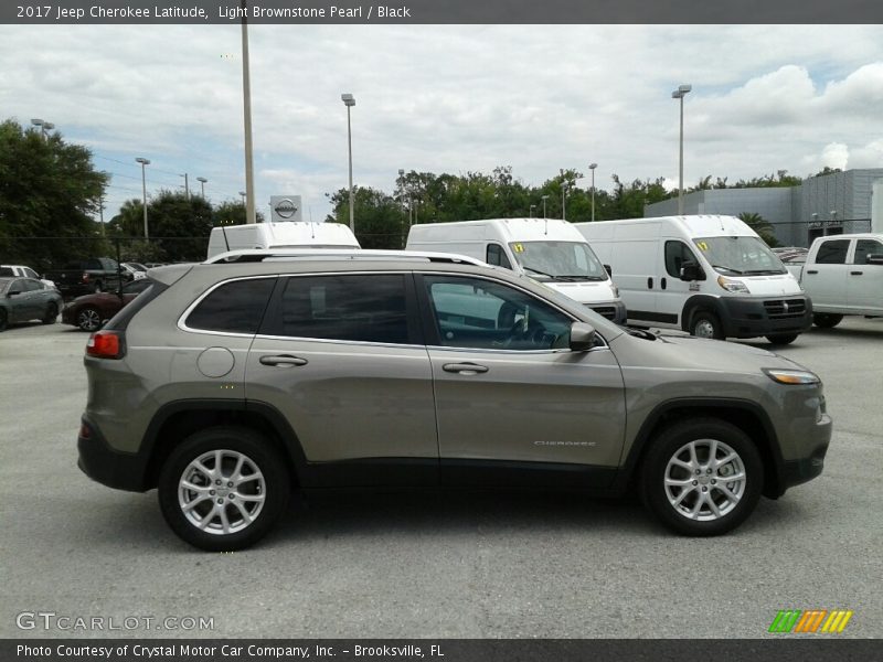 Light Brownstone Pearl / Black 2017 Jeep Cherokee Latitude