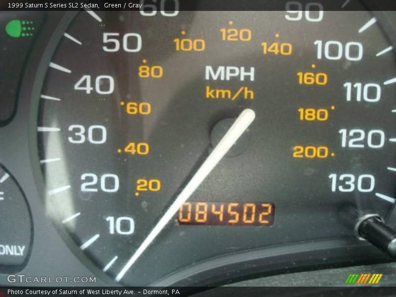 Green / Gray 1999 Saturn S Series SL2 Sedan