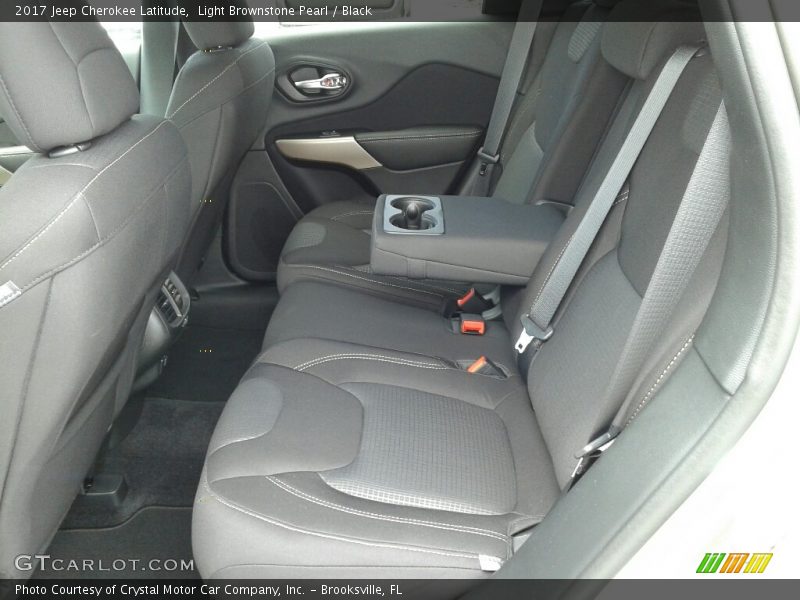 Light Brownstone Pearl / Black 2017 Jeep Cherokee Latitude