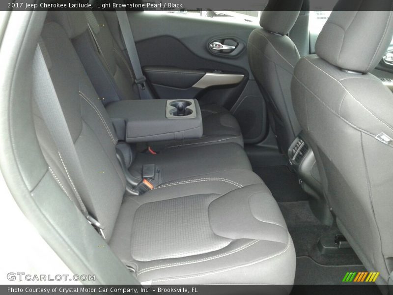 Light Brownstone Pearl / Black 2017 Jeep Cherokee Latitude
