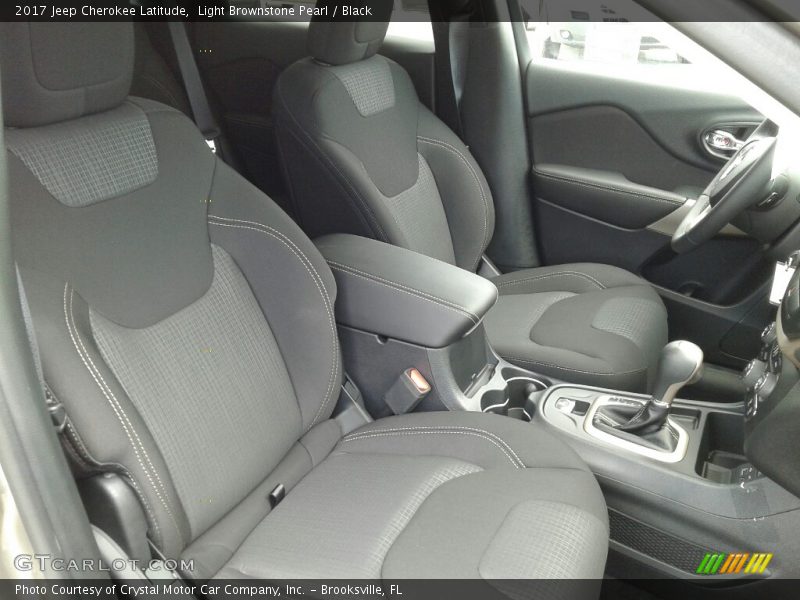 Light Brownstone Pearl / Black 2017 Jeep Cherokee Latitude