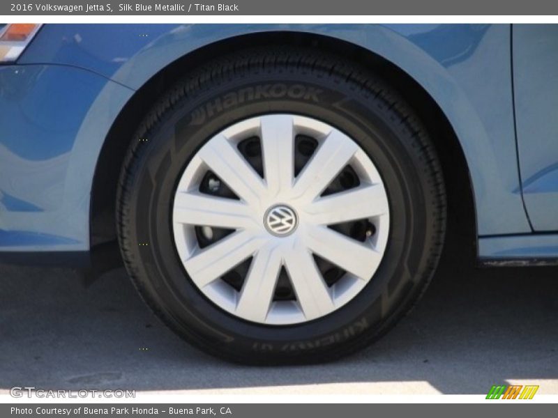 Silk Blue Metallic / Titan Black 2016 Volkswagen Jetta S