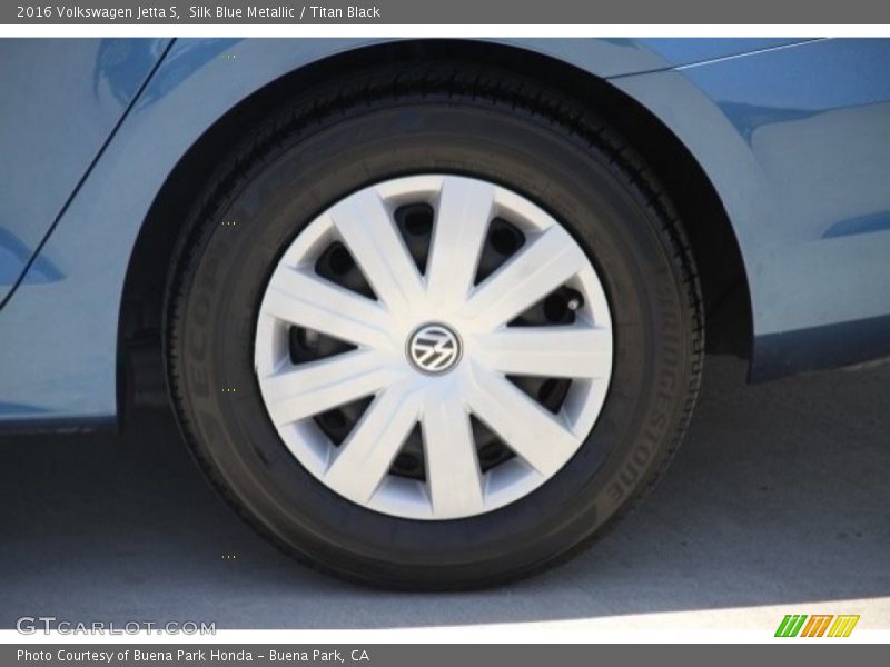 Silk Blue Metallic / Titan Black 2016 Volkswagen Jetta S