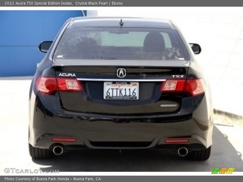 Crystal Black Pearl / Ebony 2012 Acura TSX Special Edition Sedan