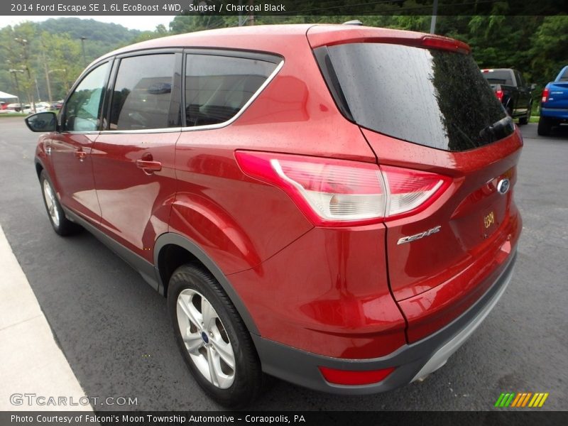 Sunset / Charcoal Black 2014 Ford Escape SE 1.6L EcoBoost 4WD