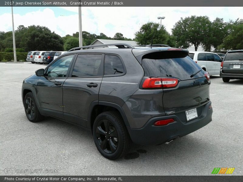 Granite Crystal Metallic / Black 2017 Jeep Cherokee Sport Altitude