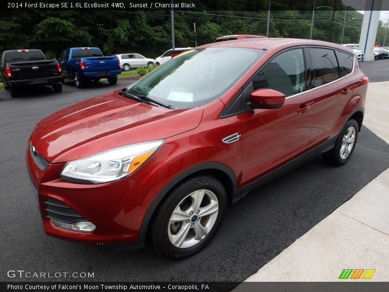 Sunset / Charcoal Black 2014 Ford Escape SE 1.6L EcoBoost 4WD