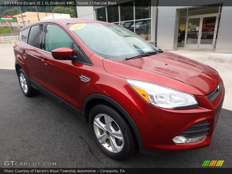 Sunset / Charcoal Black 2014 Ford Escape SE 1.6L EcoBoost 4WD