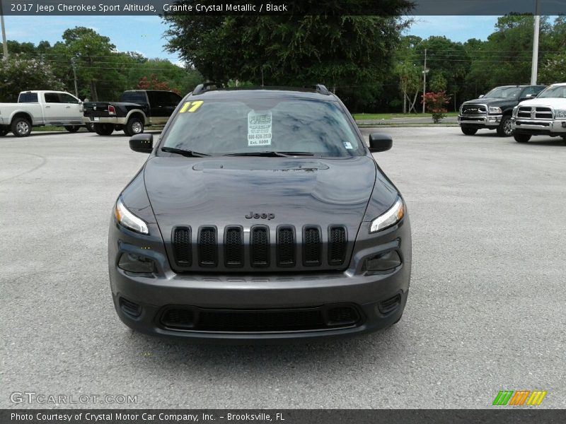 Granite Crystal Metallic / Black 2017 Jeep Cherokee Sport Altitude