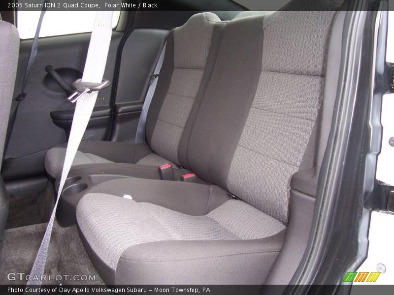 Polar White / Black 2005 Saturn ION 2 Quad Coupe