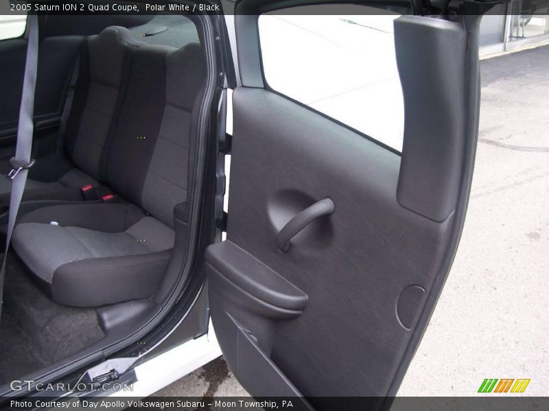 Polar White / Black 2005 Saturn ION 2 Quad Coupe