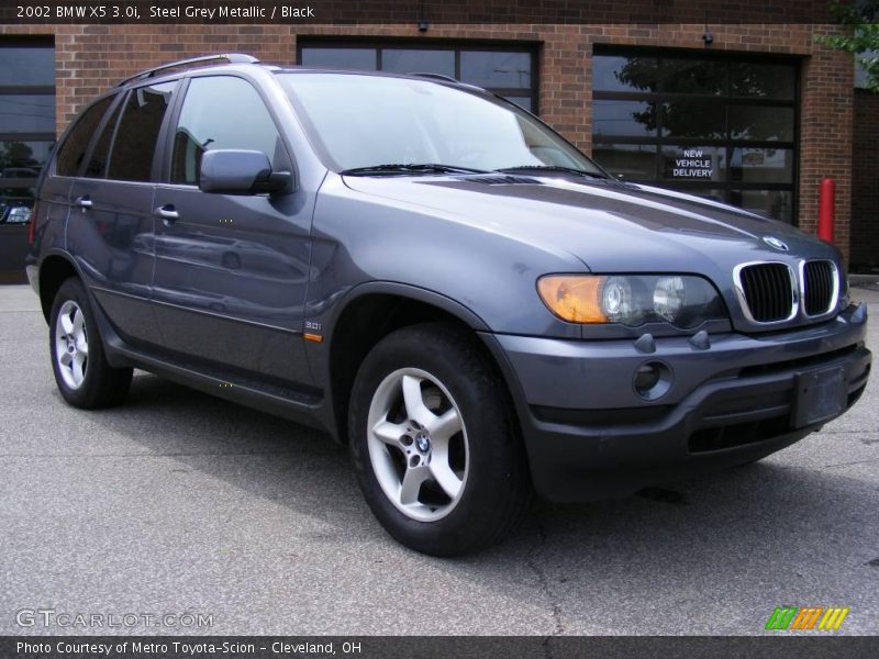 Steel Grey Metallic / Black 2002 BMW X5 3.0i