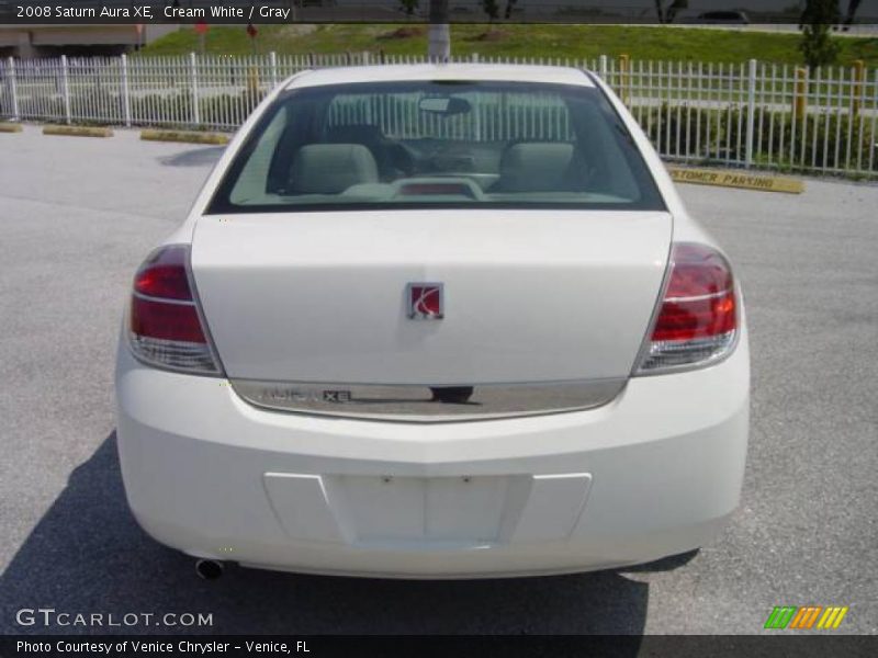 Cream White / Gray 2008 Saturn Aura XE