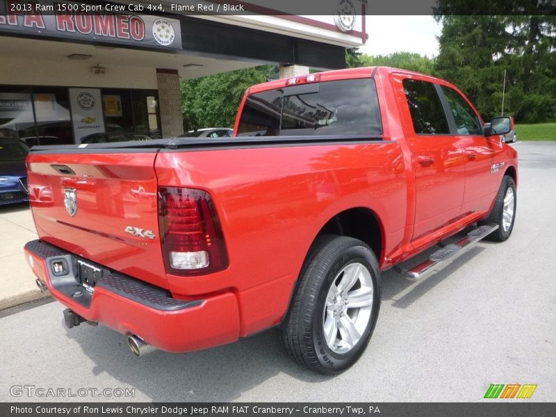 Flame Red / Black 2013 Ram 1500 Sport Crew Cab 4x4