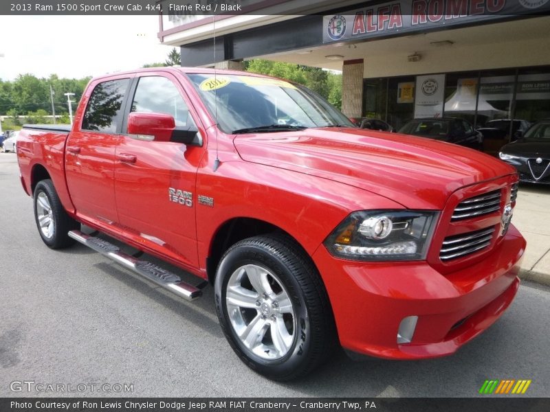 Flame Red / Black 2013 Ram 1500 Sport Crew Cab 4x4