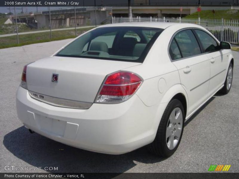 Cream White / Gray 2008 Saturn Aura XE