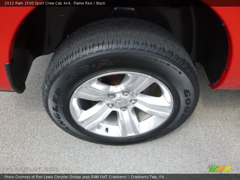 Flame Red / Black 2013 Ram 1500 Sport Crew Cab 4x4