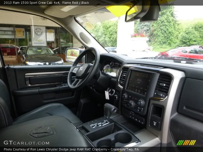 Flame Red / Black 2013 Ram 1500 Sport Crew Cab 4x4