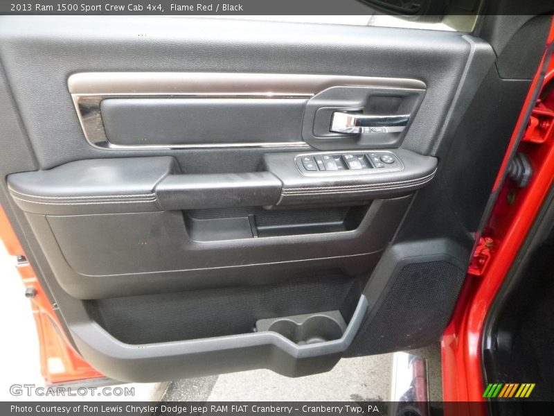 Flame Red / Black 2013 Ram 1500 Sport Crew Cab 4x4