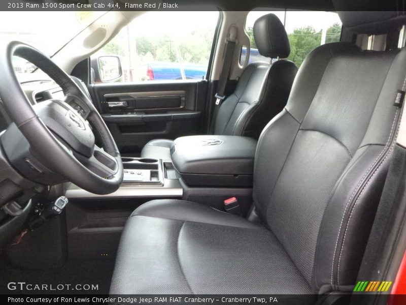 Flame Red / Black 2013 Ram 1500 Sport Crew Cab 4x4