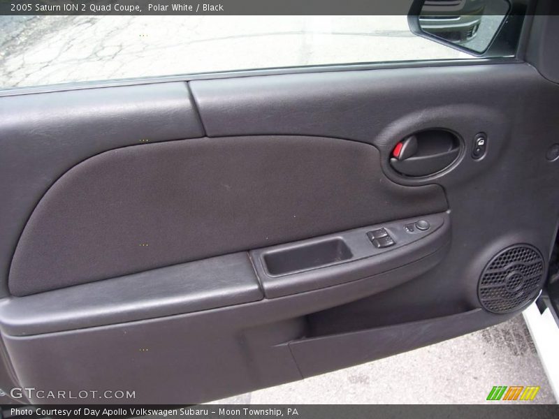 Polar White / Black 2005 Saturn ION 2 Quad Coupe