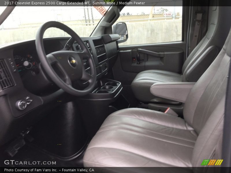 Summit White / Medium Pewter 2017 Chevrolet Express 2500 Cargo Extended WT