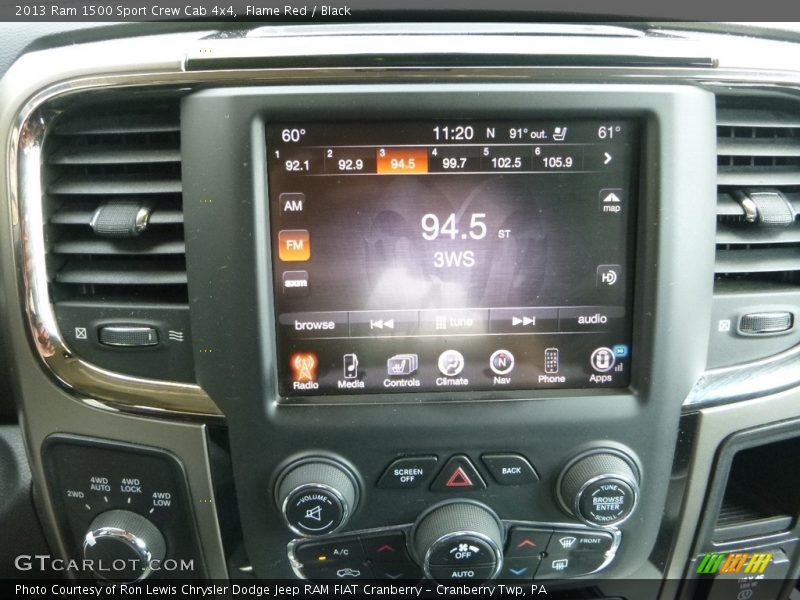 Flame Red / Black 2013 Ram 1500 Sport Crew Cab 4x4