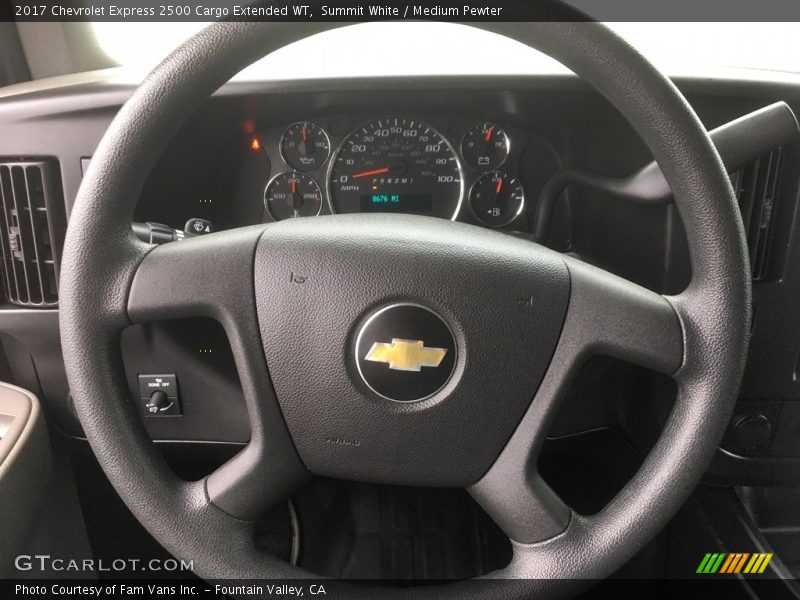 Summit White / Medium Pewter 2017 Chevrolet Express 2500 Cargo Extended WT