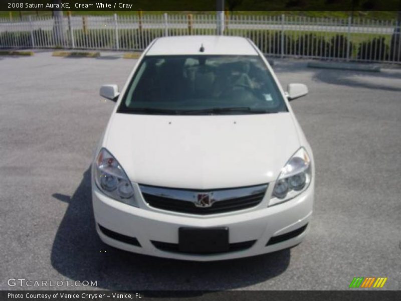 Cream White / Gray 2008 Saturn Aura XE