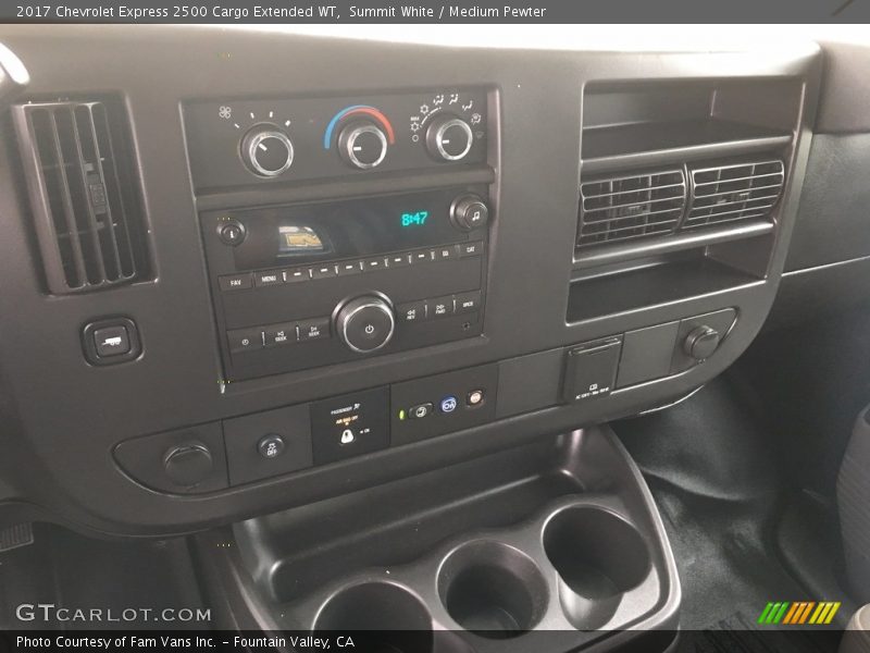 Summit White / Medium Pewter 2017 Chevrolet Express 2500 Cargo Extended WT