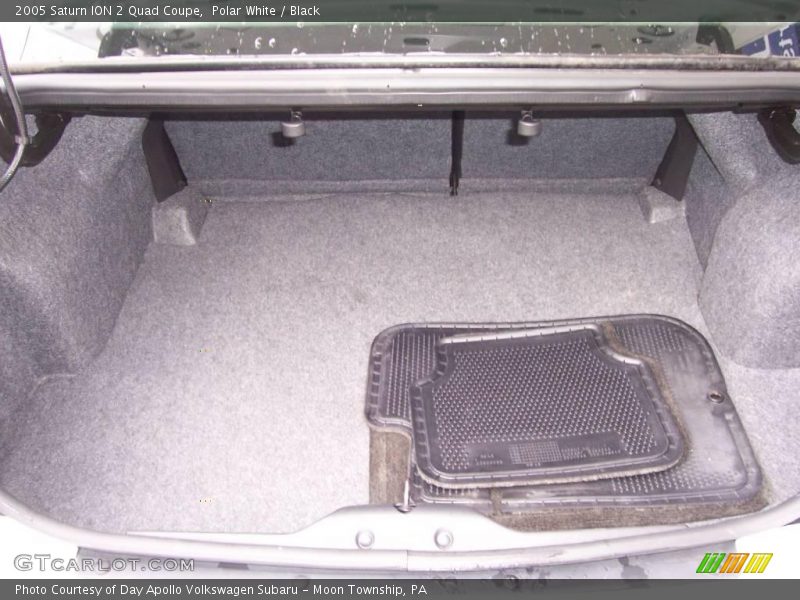 Polar White / Black 2005 Saturn ION 2 Quad Coupe