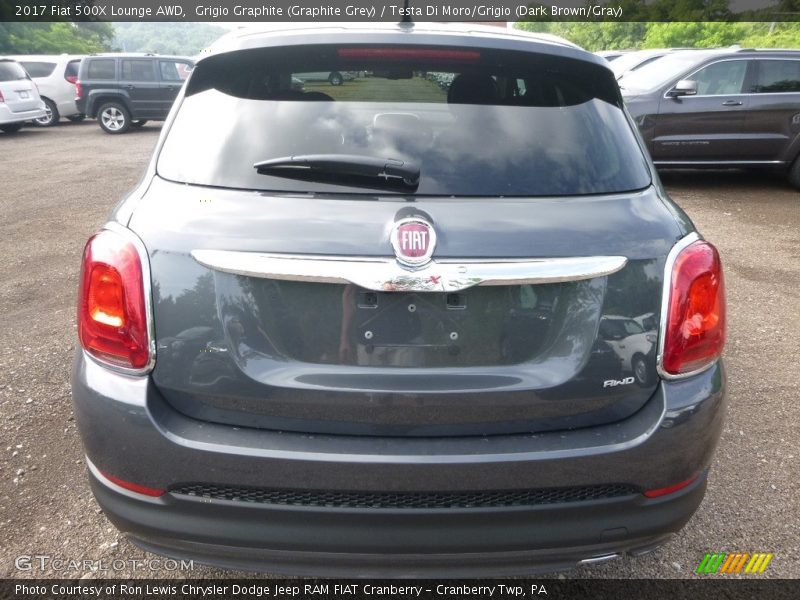 Grigio Graphite (Graphite Grey) / Testa Di Moro/Grigio (Dark Brown/Gray) 2017 Fiat 500X Lounge AWD
