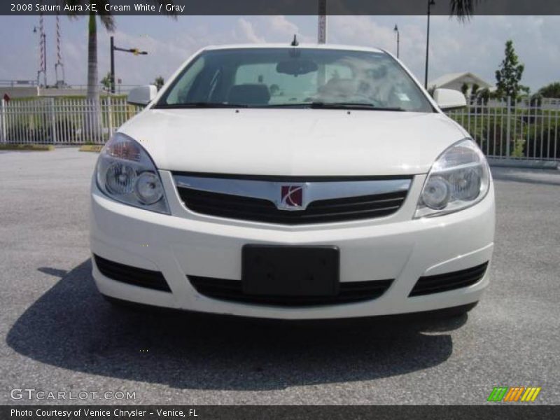 Cream White / Gray 2008 Saturn Aura XE