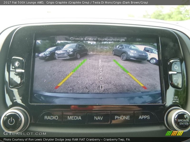 Grigio Graphite (Graphite Grey) / Testa Di Moro/Grigio (Dark Brown/Gray) 2017 Fiat 500X Lounge AWD