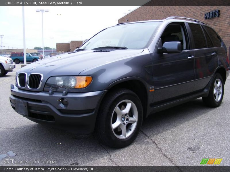Steel Grey Metallic / Black 2002 BMW X5 3.0i