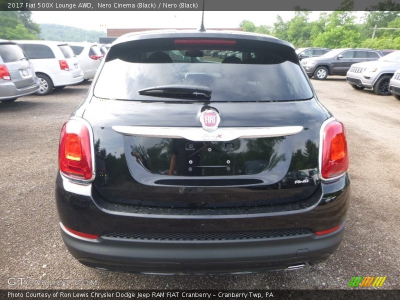 Nero Cinema (Black) / Nero (Black) 2017 Fiat 500X Lounge AWD