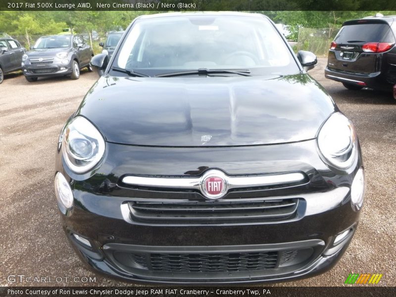 Nero Cinema (Black) / Nero (Black) 2017 Fiat 500X Lounge AWD