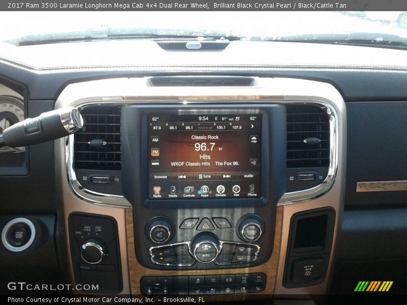 Brilliant Black Crystal Pearl / Black/Cattle Tan 2017 Ram 3500 Laramie Longhorn Mega Cab 4x4 Dual Rear Wheel
