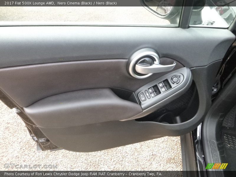 Nero Cinema (Black) / Nero (Black) 2017 Fiat 500X Lounge AWD