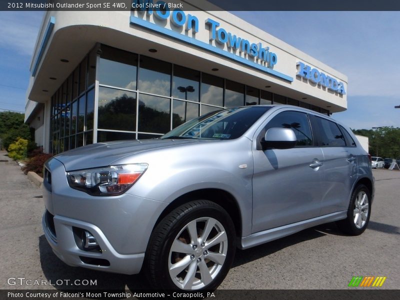 Cool Silver / Black 2012 Mitsubishi Outlander Sport SE 4WD