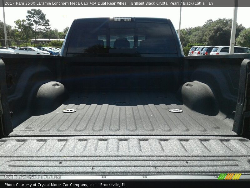 Brilliant Black Crystal Pearl / Black/Cattle Tan 2017 Ram 3500 Laramie Longhorn Mega Cab 4x4 Dual Rear Wheel