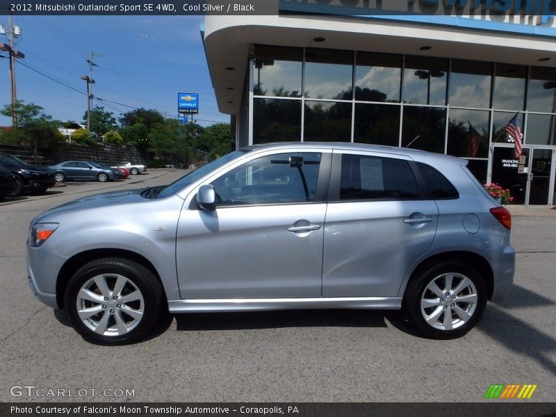 Cool Silver / Black 2012 Mitsubishi Outlander Sport SE 4WD