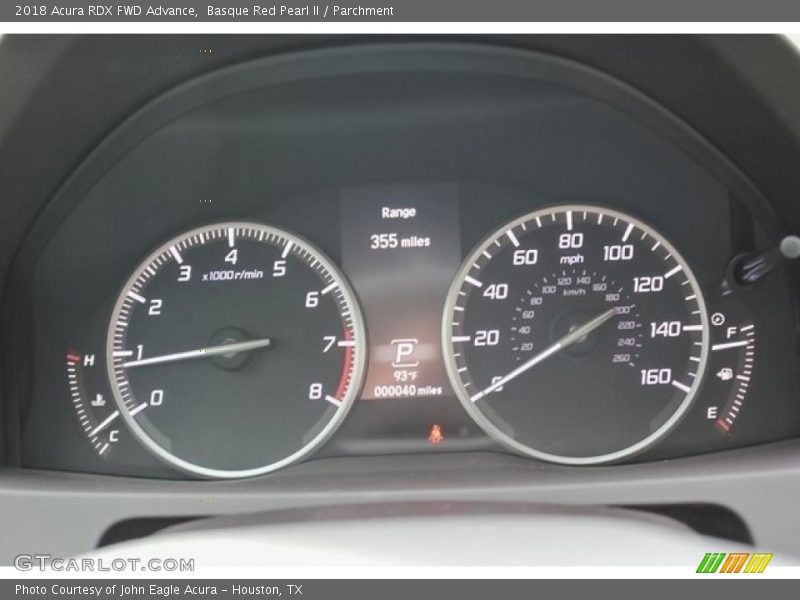  2018 RDX FWD Advance FWD Advance Gauges