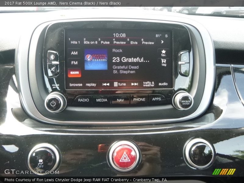 Nero Cinema (Black) / Nero (Black) 2017 Fiat 500X Lounge AWD