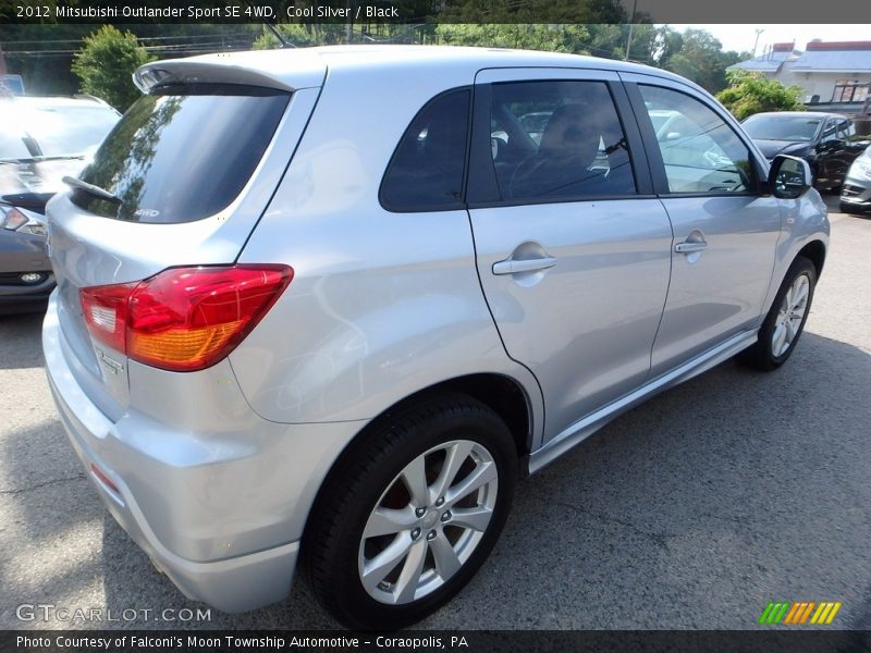 Cool Silver / Black 2012 Mitsubishi Outlander Sport SE 4WD