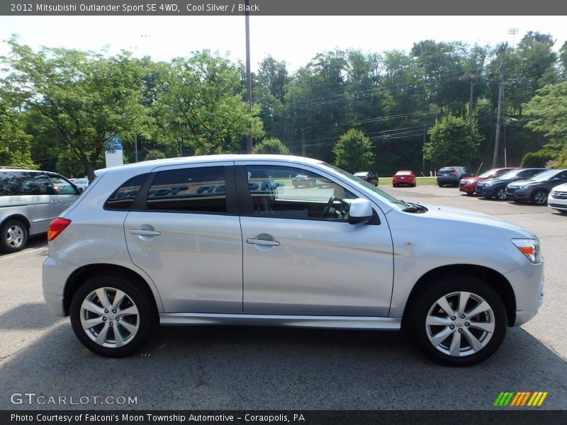 Cool Silver / Black 2012 Mitsubishi Outlander Sport SE 4WD