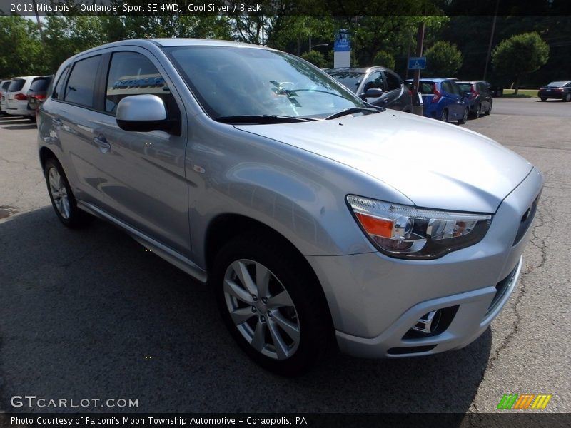 Cool Silver / Black 2012 Mitsubishi Outlander Sport SE 4WD