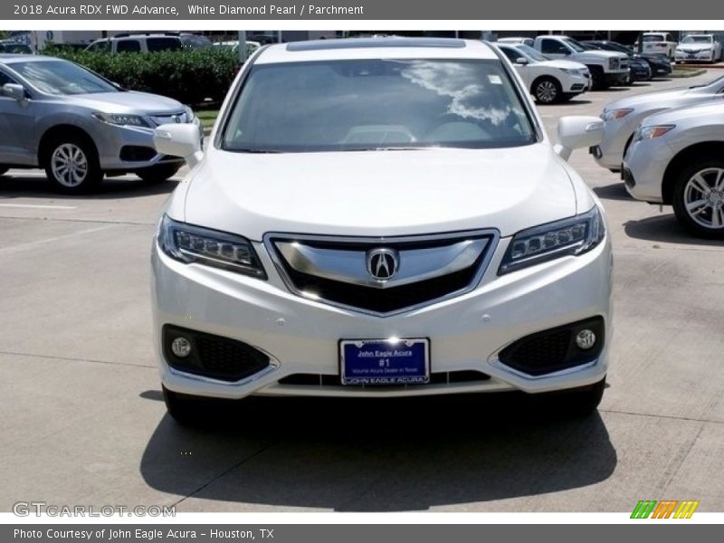 White Diamond Pearl / Parchment 2018 Acura RDX FWD Advance