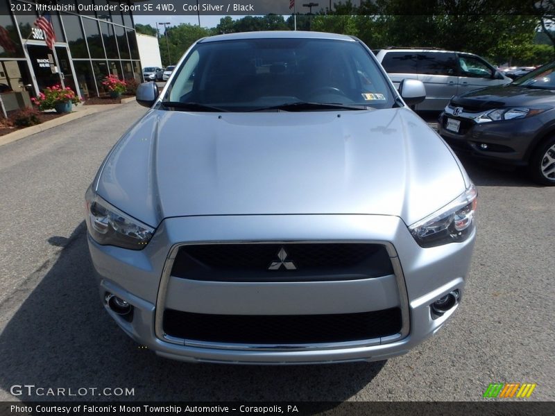 Cool Silver / Black 2012 Mitsubishi Outlander Sport SE 4WD